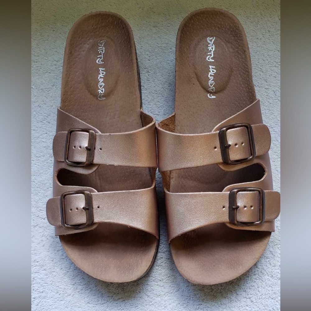Dirty Laundry Women’s Rose Gold Sandals, Size 40 (Eur) or 9.5 (US)